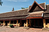 Vientiane, Laos - Wat Si Saket, the gallery enclosing the sim.